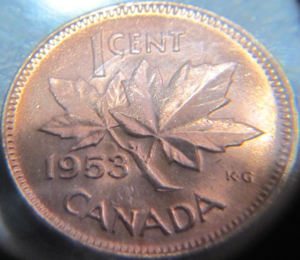 Canada-1-Cent-1953-Double-3-&-Hanging-3